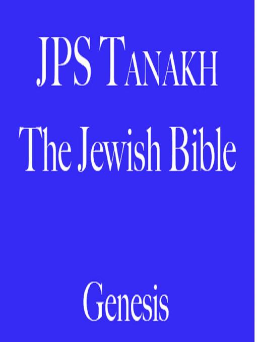 Title details for Genesis by The Jewish Publication Society - Wait list